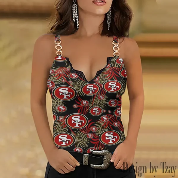 San Francisco 49ers NFL Holiday Party Chain Strap Tank top Shirt Style 2025 SPTWCSTT584