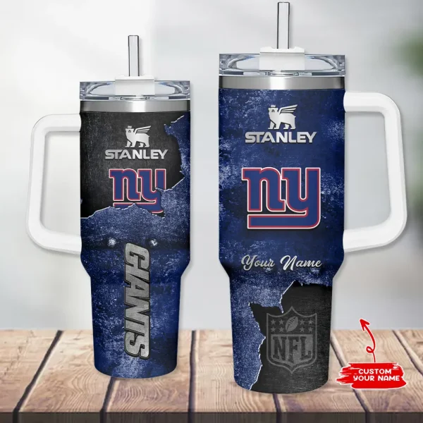 New York Giants Simple Modem 40oz Tumbler With Handle And Straw Lid AZC40OZT634