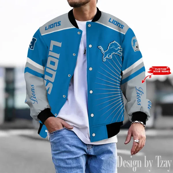Detroit Lions Unisex Exclusive Styles Varsity Jacket SPTBBJACKET566