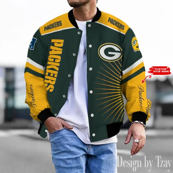 Green Bay Packers Unisex Exclusive Styles Varsity Jacket SPTBBJACKET567