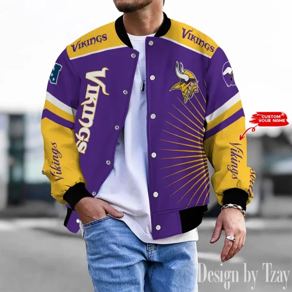 Minnesota Vikings Unisex Exclusive Styles Varsity Jacket SPTBBJACKET576