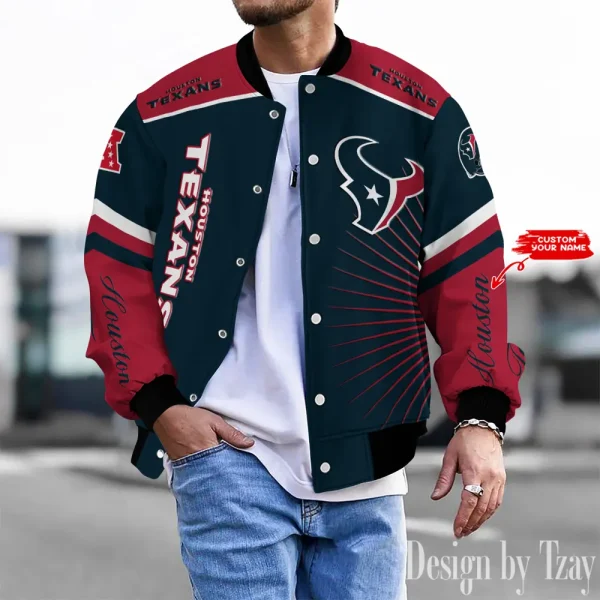 Houston Texans Unisex Exclusive Styles Varsity Jacket SPTBBJACKET568
