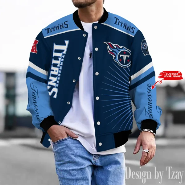 Tennessee Titans Unisex Exclusive Styles Varsity Jacket SPTBBJACKET586