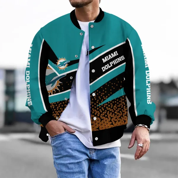 Miami Dolphins Unisex Exclusive Styles Varsity Jacket SPTBBJACKET607