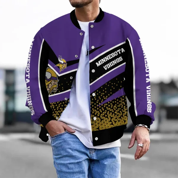 Minnesota Vikings Unisex Exclusive Styles Varsity Jacket SPTBBJACKET608