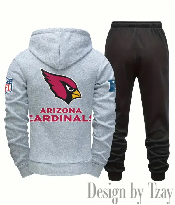 Arizona Cardinals Men Fall&winter Daily Casual Sporty Jogging Suit Urban Fashion SPTMDCSJS001 - Image 2