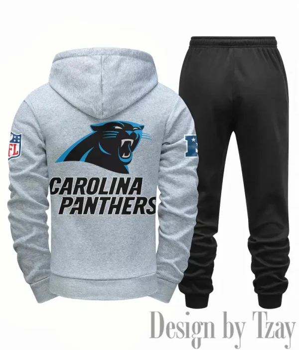 Carolina Panthers Men Fall&winter Daily Casual Sporty Jogging Suit Urban Fashion SPTMDCSJS005 - Image 2