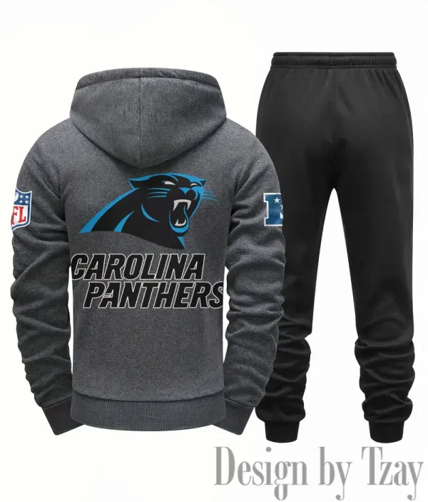 Carolina Panthers Men Fall&winter Daily Casual Sporty Jogging Suit Urban Fashion SPTMDCSJS005 - Image 4
