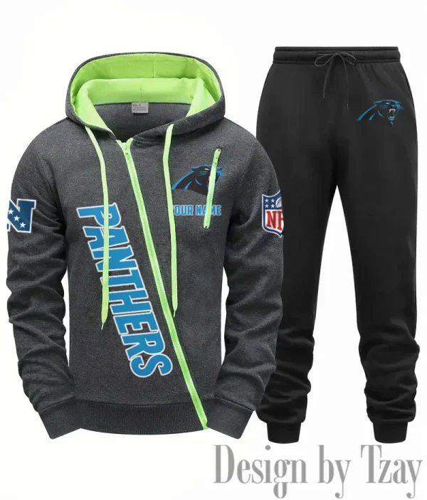 Carolina Panthers Men Fall&winter Daily Casual Sporty Jogging Suit Urban Fashion SPTMDCSJS005 - Image 3