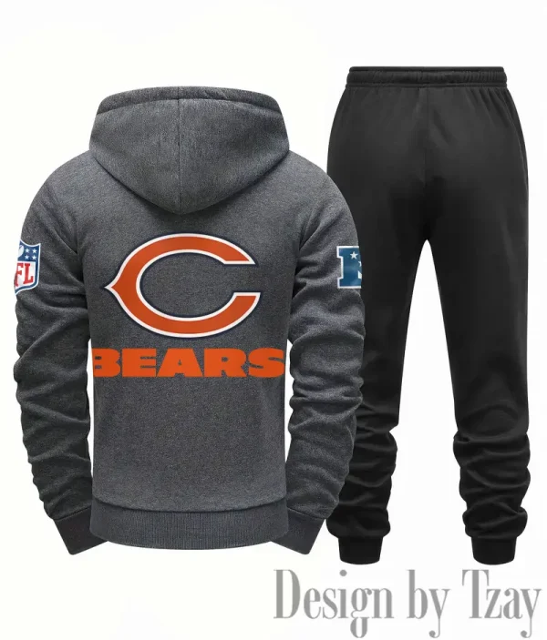 Chicago Bears Men Fall&winter Daily Casual Sporty Jogging Suit Urban Fashion SPTMDCSJS006 - Image 6