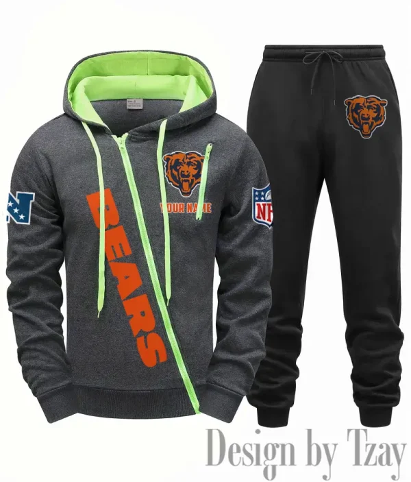 Chicago Bears Men Fall&winter Daily Casual Sporty Jogging Suit Urban Fashion SPTMDCSJS006 - Image 5