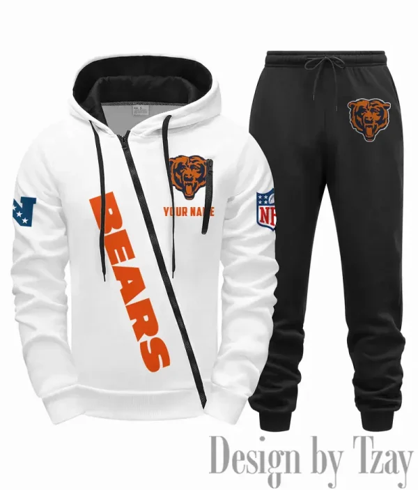 Chicago Bears Men Fall&winter Daily Casual Sporty Jogging Suit Urban Fashion SPTMDCSJS006 - Image 3