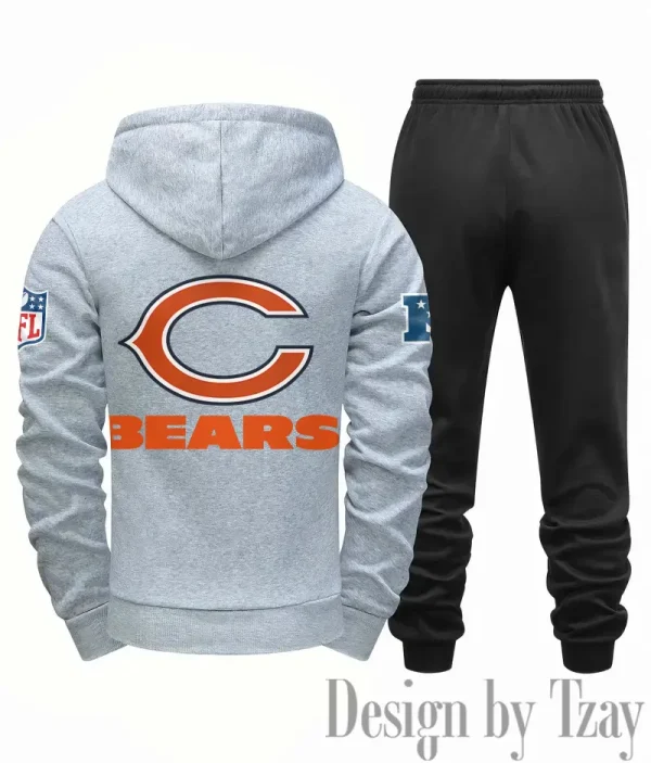 Chicago Bears Men Fall&winter Daily Casual Sporty Jogging Suit Urban Fashion SPTMDCSJS006 - Image 2