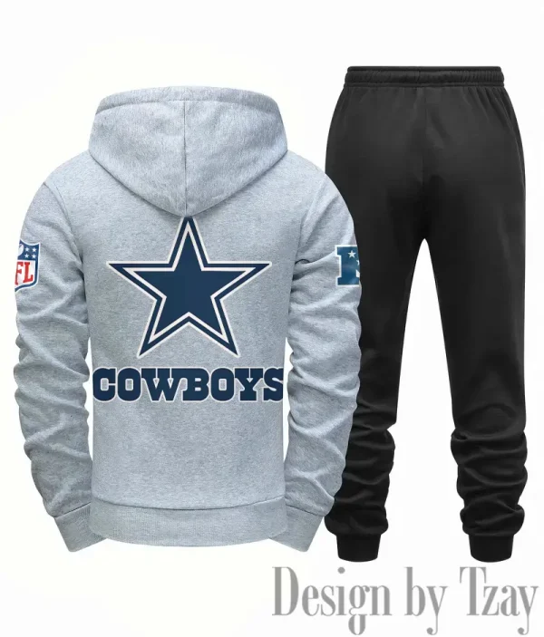 Dallas Cowboys Men Fall&winter Daily Casual Sporty Jogging Suit Urban Fashion SPTMDCSJS009 - Image 4