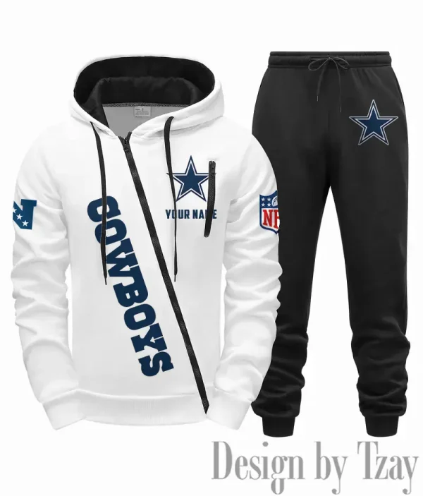 Dallas Cowboys Men Fall&winter Daily Casual Sporty Jogging Suit Urban Fashion SPTMDCSJS009