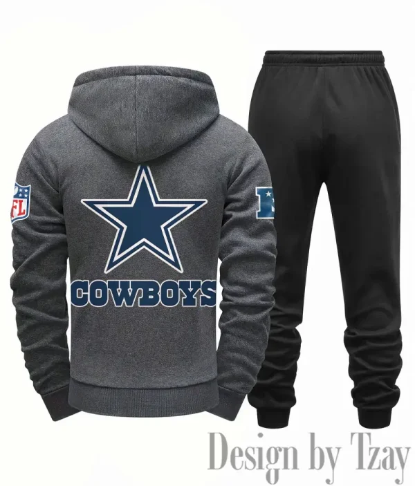 Dallas Cowboys Men Fall&winter Daily Casual Sporty Jogging Suit Urban Fashion SPTMDCSJS009 - Image 6