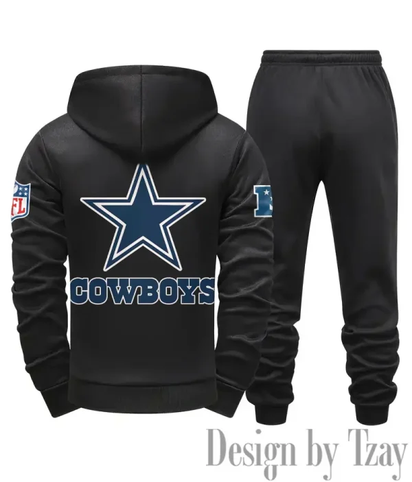Dallas Cowboys Men Fall&winter Daily Casual Sporty Jogging Suit Urban Fashion SPTMDCSJS009 - Image 8