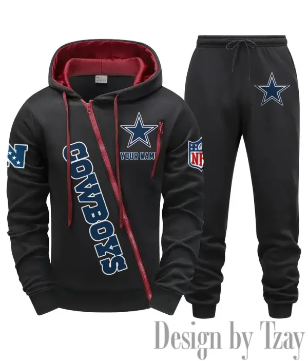Dallas Cowboys Men Fall&winter Daily Casual Sporty Jogging Suit Urban Fashion SPTMDCSJS009 - Image 7