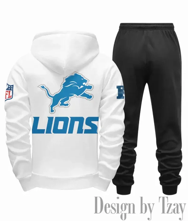 Detroit Lions Men Fall&winter Daily Casual Sporty Jogging Suit Urban Fashion SPTMDCSJS011 - Image 6
