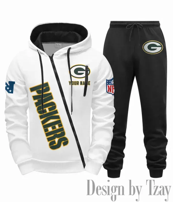 Green Bay Packers Men Fall&winter Daily Casual Sporty Jogging Suit Urban Fashion SPTMDCSJS012