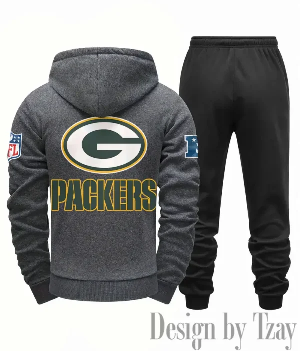 Green Bay Packers Men Fall&winter Daily Casual Sporty Jogging Suit Urban Fashion SPTMDCSJS012 - Image 4