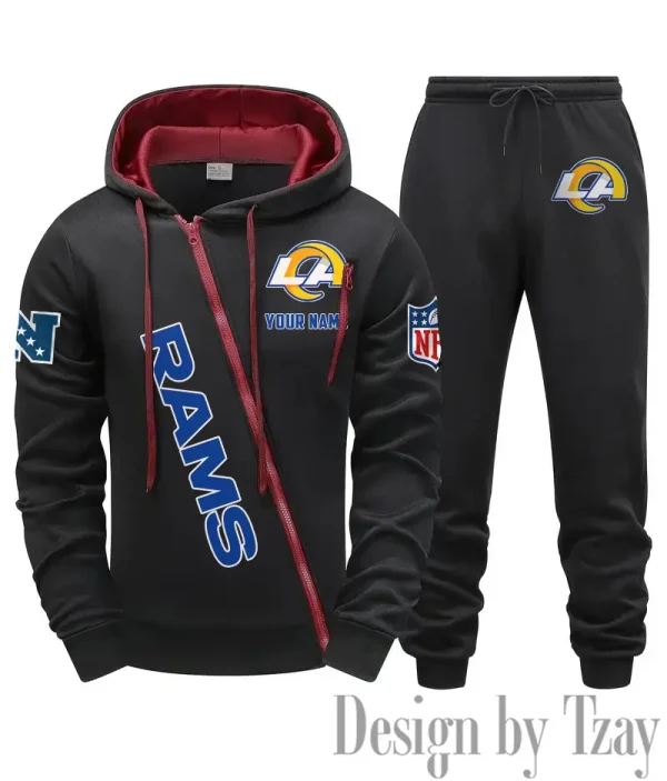 Los Angeles Rams Men Fall&winter Daily Casual Sporty Jogging Suit Urban Fashion SPTMDCSJS019 - Image 7