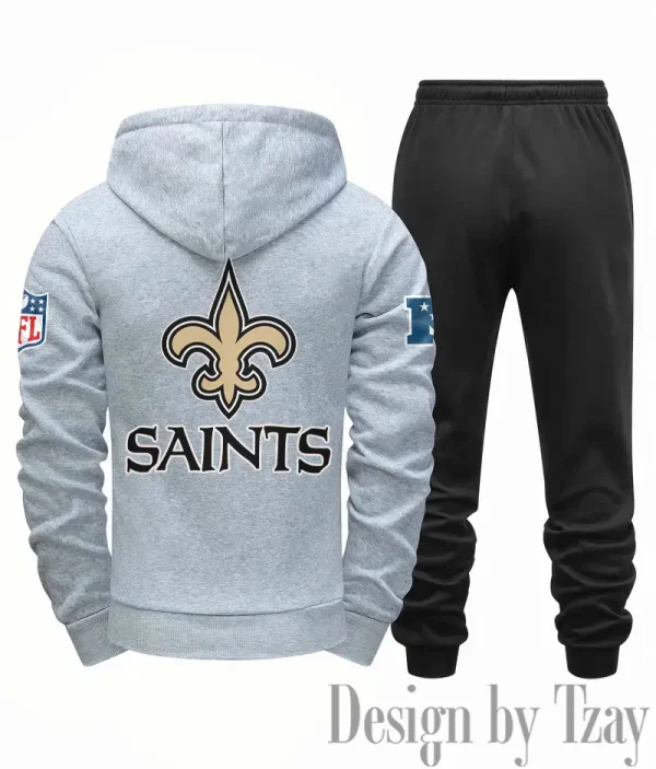 New Orleans Saints Men Fall&winter Daily Casual Sporty Jogging Suit Urban Fashion SPTMDCSJS023 - Image 2