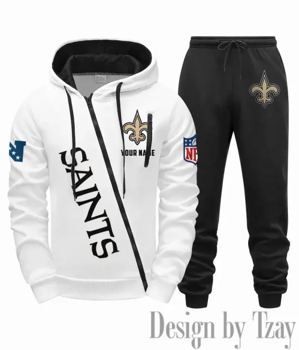 New Orleans Saints Men Fall&winter Daily Casual Sporty Jogging Suit Urban Fashion SPTMDCSJS023 - Image 7