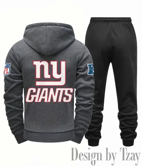 New York Giants Men Fall&winter Daily Casual Sporty Jogging Suit Urban Fashion SPTMDCSJS024 - Image 6