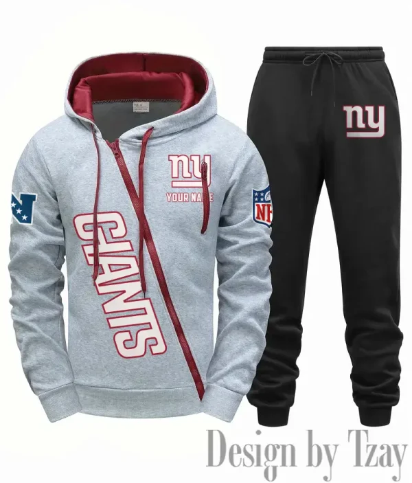 New York Giants Men Fall&winter Daily Casual Sporty Jogging Suit Urban Fashion SPTMDCSJS024 - Image 3