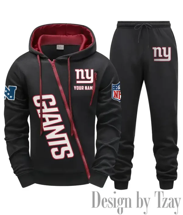 New York Giants Men Fall&winter Daily Casual Sporty Jogging Suit Urban Fashion SPTMDCSJS024 - Image 7