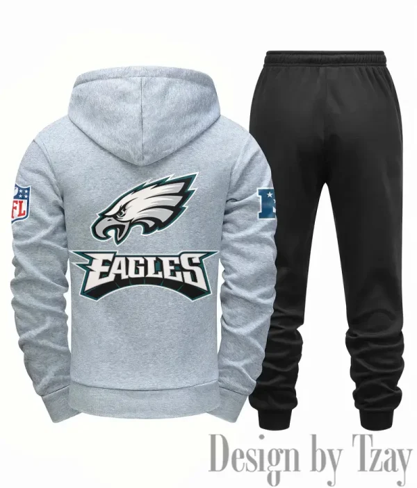 Philadelphia Eagles Men Fall&winter Daily Casual Sporty Jogging Suit Urban Fashion SPTMDCSJS026 - Image 4