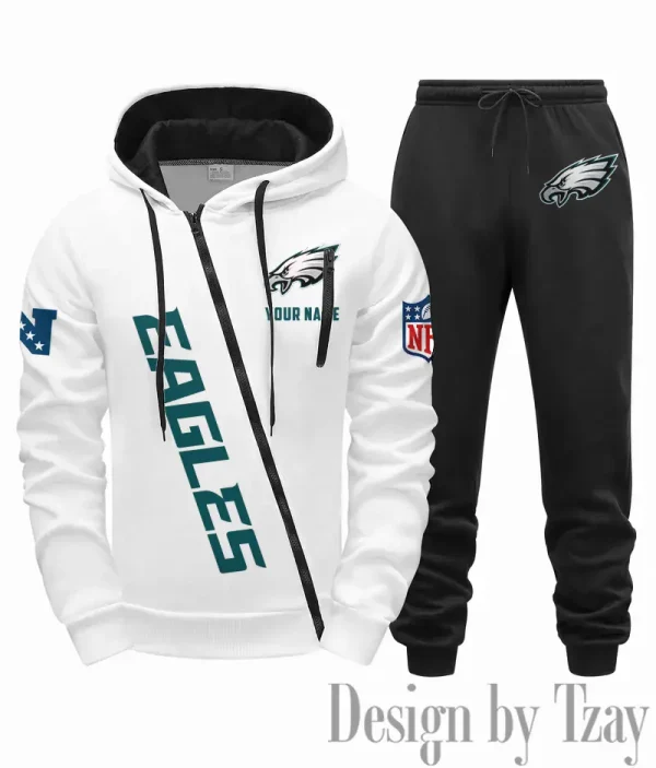 Philadelphia Eagles Men Fall&winter Daily Casual Sporty Jogging Suit Urban Fashion SPTMDCSJS026 - Image 5