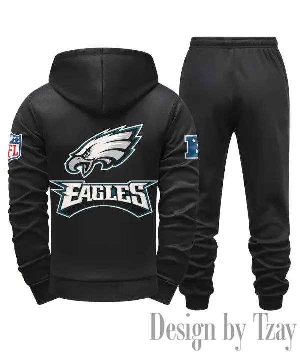 Philadelphia Eagles Men Fall&winter Daily Casual Sporty Jogging Suit Urban Fashion SPTMDCSJS026 - Image 8