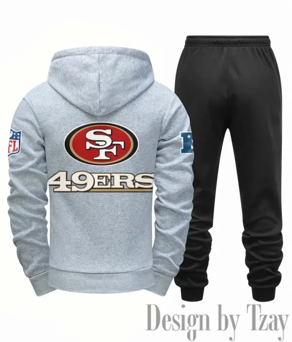 San Francisco 49ers Men Fall&winter Daily Casual Sporty Jogging Suit Urban Fashion SPTMDCSJS028 - Image 6