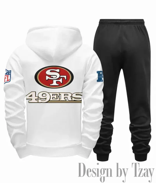 San Francisco 49ers Men Fall&winter Daily Casual Sporty Jogging Suit Urban Fashion SPTMDCSJS028 - Image 8
