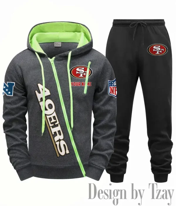San Francisco 49ers Men Fall&winter Daily Casual Sporty Jogging Suit Urban Fashion SPTMDCSJS028