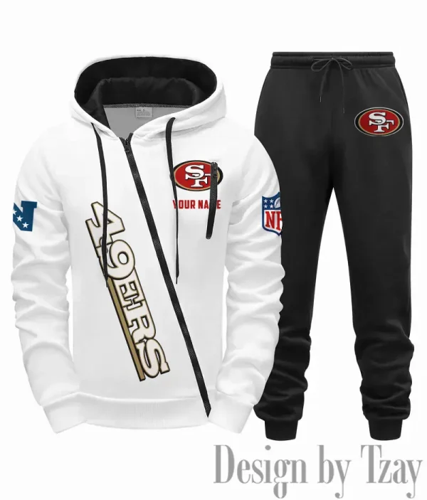 San Francisco 49ers Men Fall&winter Daily Casual Sporty Jogging Suit Urban Fashion SPTMDCSJS028 - Image 7