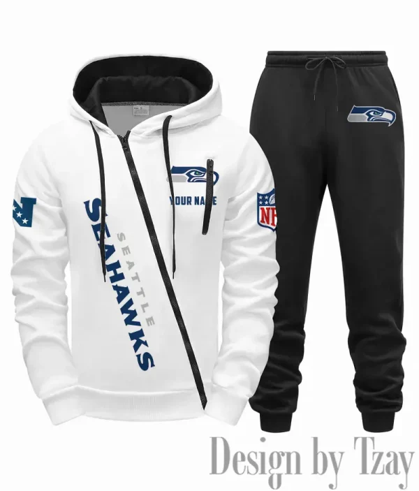 Seattle Seahawks Men Fall&winter Daily Casual Sporty Jogging Suit Urban Fashion SPTMDCSJS029