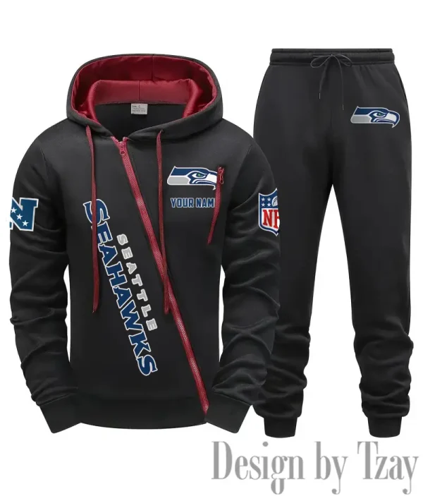 Seattle Seahawks Men Fall&winter Daily Casual Sporty Jogging Suit Urban Fashion SPTMDCSJS029 - Image 5
