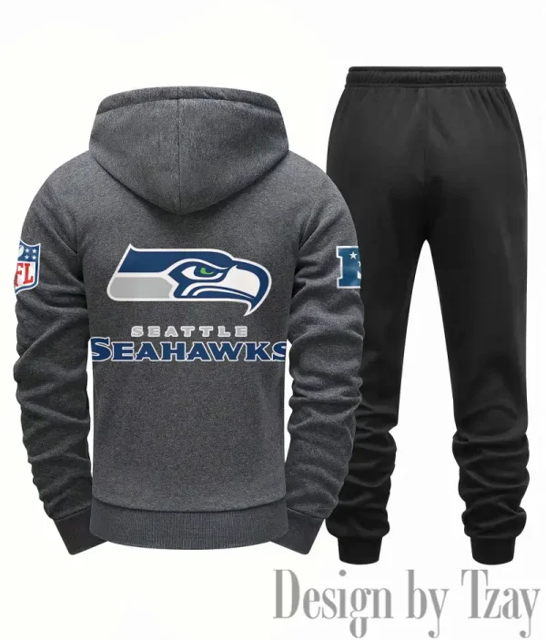 Seattle Seahawks Men Fall&winter Daily Casual Sporty Jogging Suit Urban Fashion SPTMDCSJS029 - Image 4