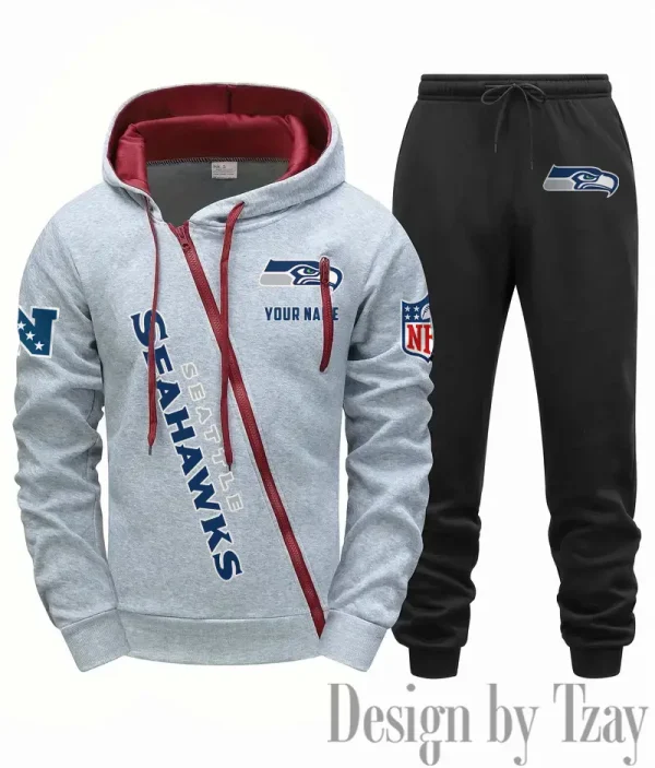 Seattle Seahawks Men Fall&winter Daily Casual Sporty Jogging Suit Urban Fashion SPTMDCSJS029 - Image 7