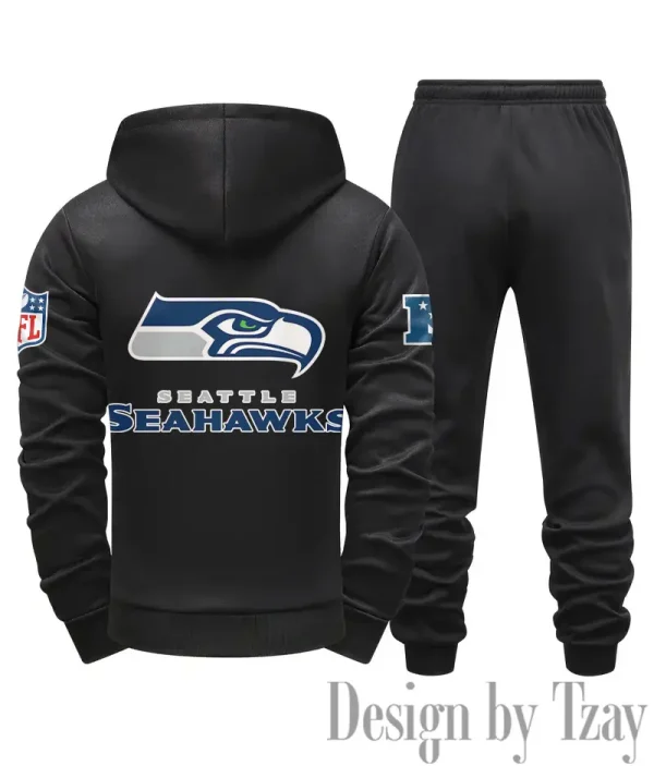 Seattle Seahawks Men Fall&winter Daily Casual Sporty Jogging Suit Urban Fashion SPTMDCSJS029 - Image 6