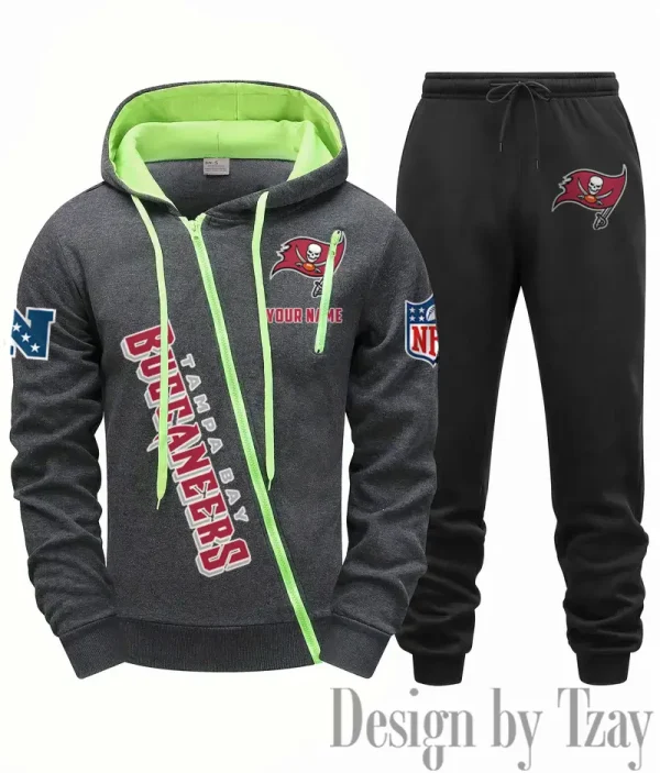 Tampa Bay Buccaneers Men Fall&winter Daily Casual Sporty Jogging Suit Urban Fashion SPTMDCSJS030 - Image 3
