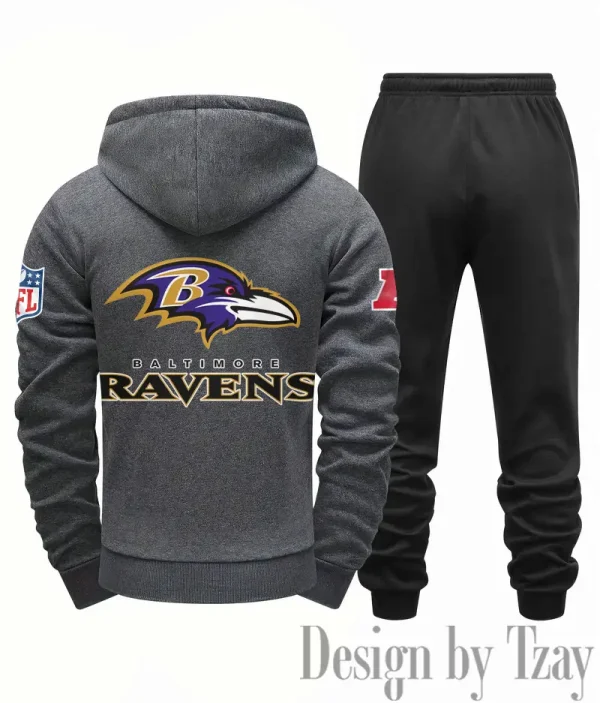 Baltimore Ravens Men Fall&winter Daily Casual Sporty Jogging Suit Urban Fashion SPTMDCSJS003 - Image 8