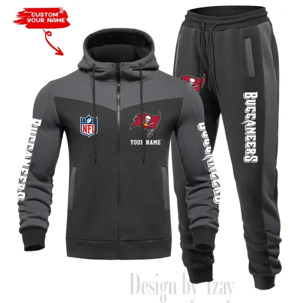 Tampa Bay Buccaneers Men's Tracksuit Hooded Zipper Fashion Casual Sports SPTMTHZFCS030 - Image 4