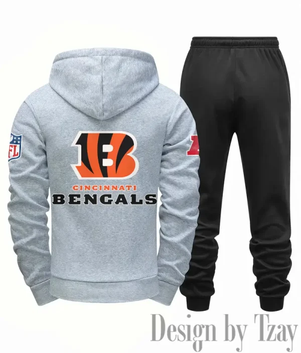 Cincinnati Bengals Men Fall&winter Daily Casual Sporty Jogging Suit Urban Fashion SPTMDCSJS007 - Image 4