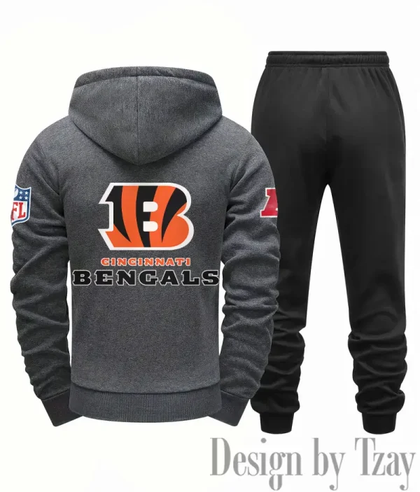 Cincinnati Bengals Men Fall&winter Daily Casual Sporty Jogging Suit Urban Fashion SPTMDCSJS007 - Image 8