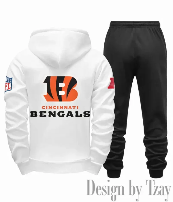 Cincinnati Bengals Men Fall&winter Daily Casual Sporty Jogging Suit Urban Fashion SPTMDCSJS007 - Image 2