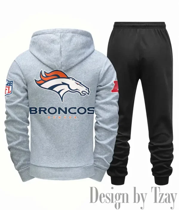 Denver Broncos Men Fall&winter Daily Casual Sporty Jogging Suit Urban Fashion SPTMDCSJS010 - Image 6